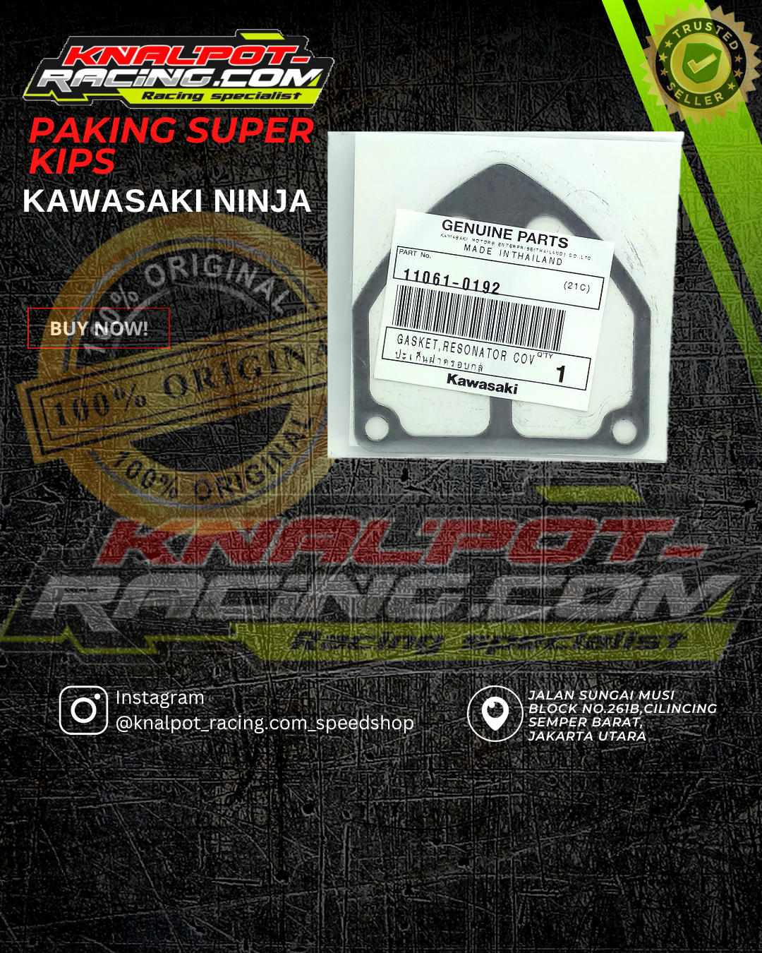 PAKING SUPER KIPS KAWASAKI NINJA 